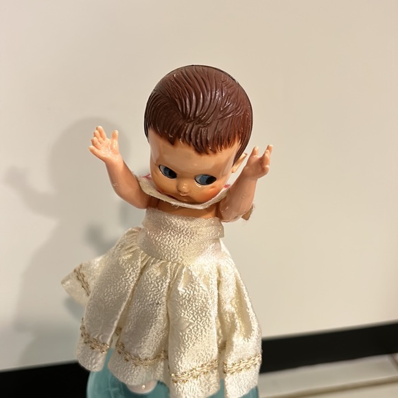 Vintage Small Standing Doll (Movable Eyes And Arms ) 5.5 Inches Tall - Picture 7 of 12